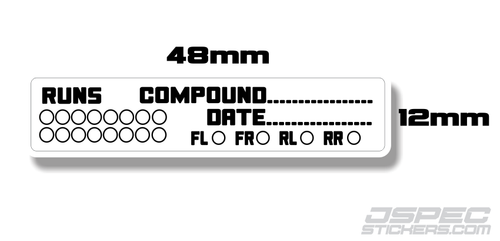 TYRE LABEL 1/10 TOURING