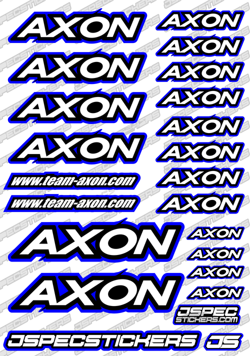 AXON RC STICKER SHEET A5 'RK EDITION' - Jspec Stickers