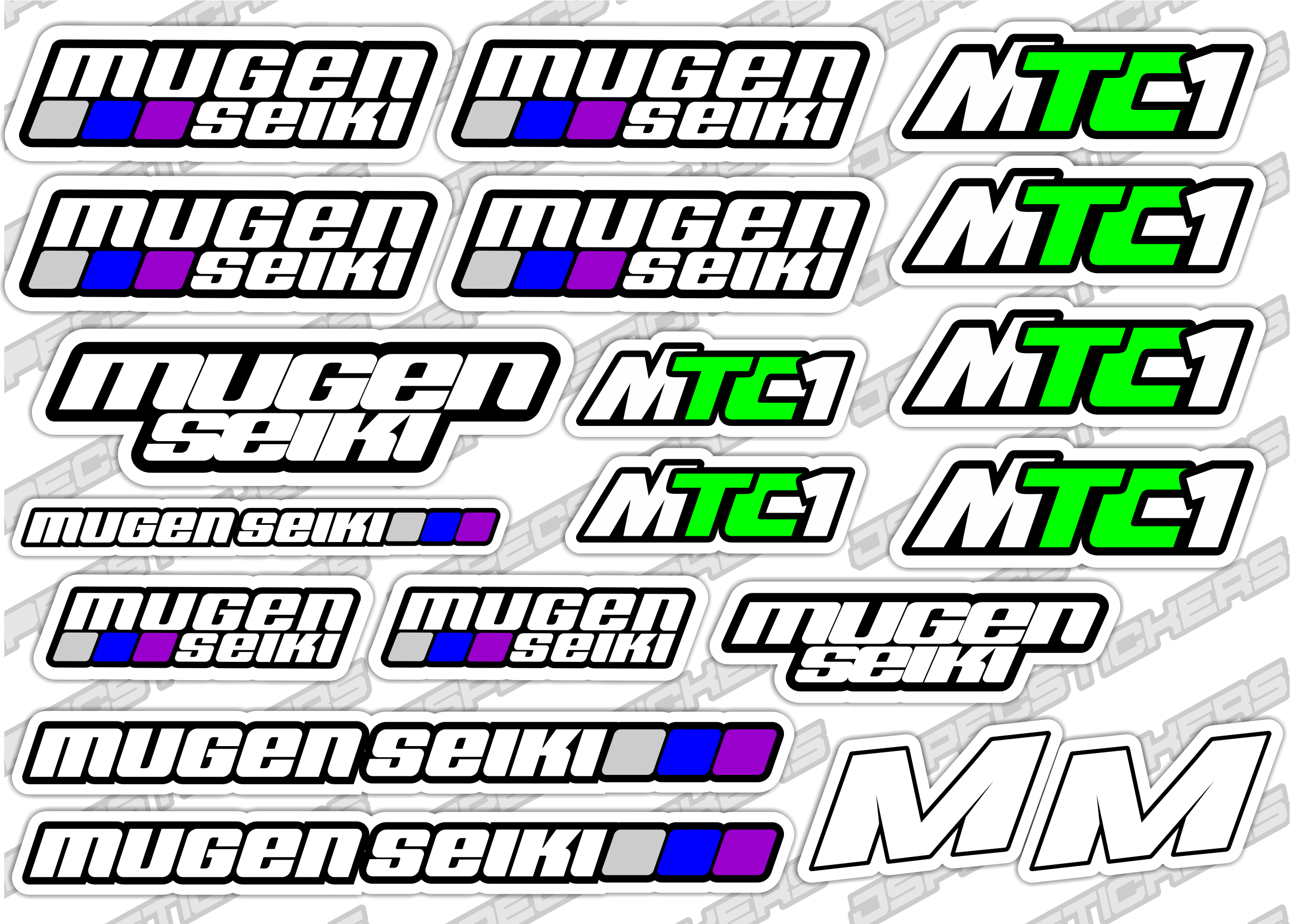 MUGEN MTC-1 STICKER SHEET