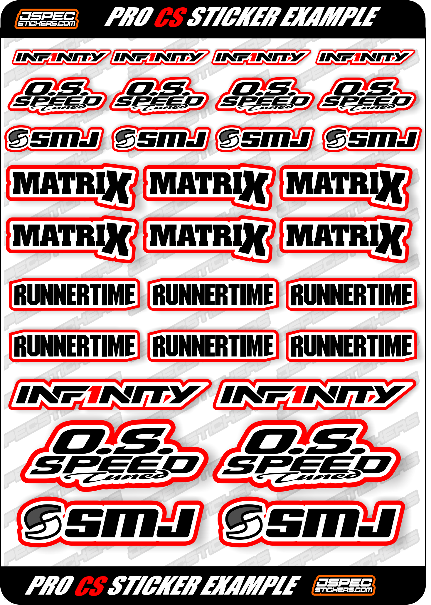 CS EDITION CUSTOM PRO STICKER SHEET