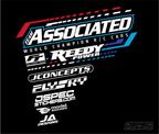 TEAM ASSOCIATED FT 2024 SHIRT with Sponsors - Jspec Stickers