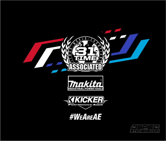 TEAM ASSOCIATED FT 2024 SHIRT with Sponsors - Jspec Stickers