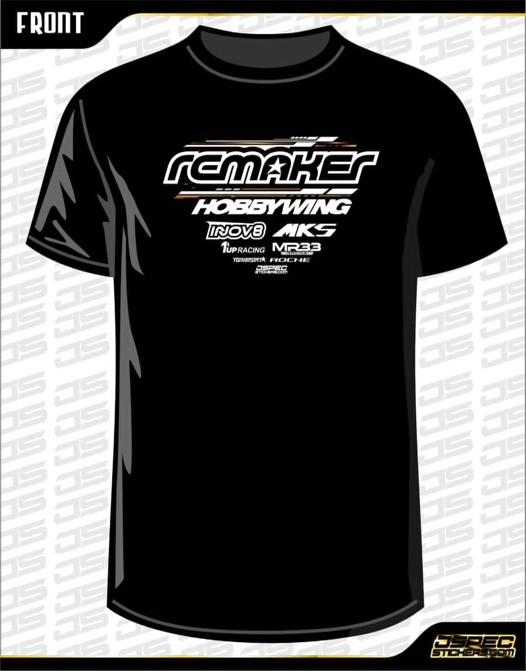 RCMAKER 2026 Team Shirt with sponsors