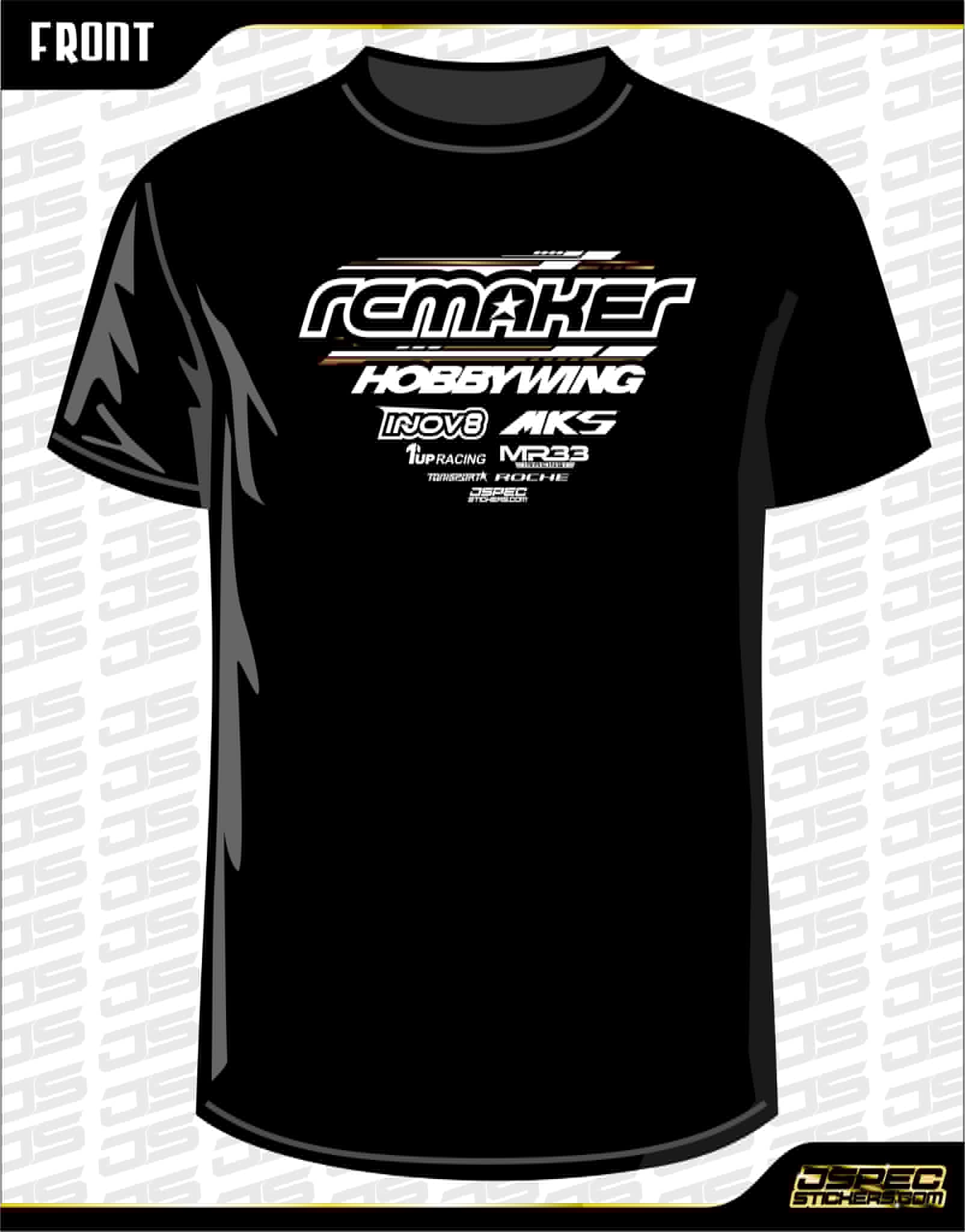 RCMAKER 2026 Team Shirt with sponsors