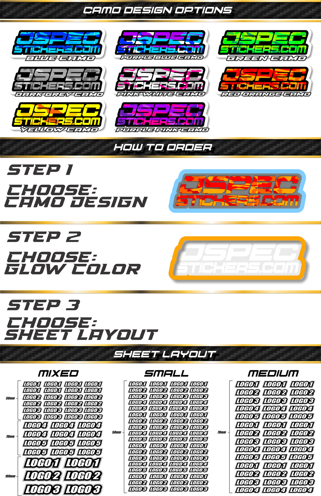 CAMO EDITION STICKER SHEET
