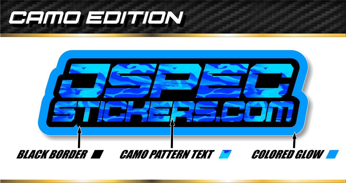 CAMO EDITION STICKER SHEET – Jspec Stickers