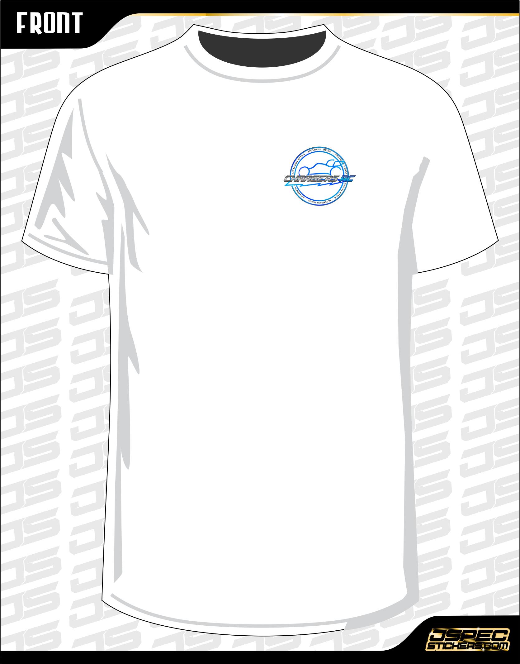 CHARGERS RC 2024 CLUB SHIRT (inc Race Number & Logos)