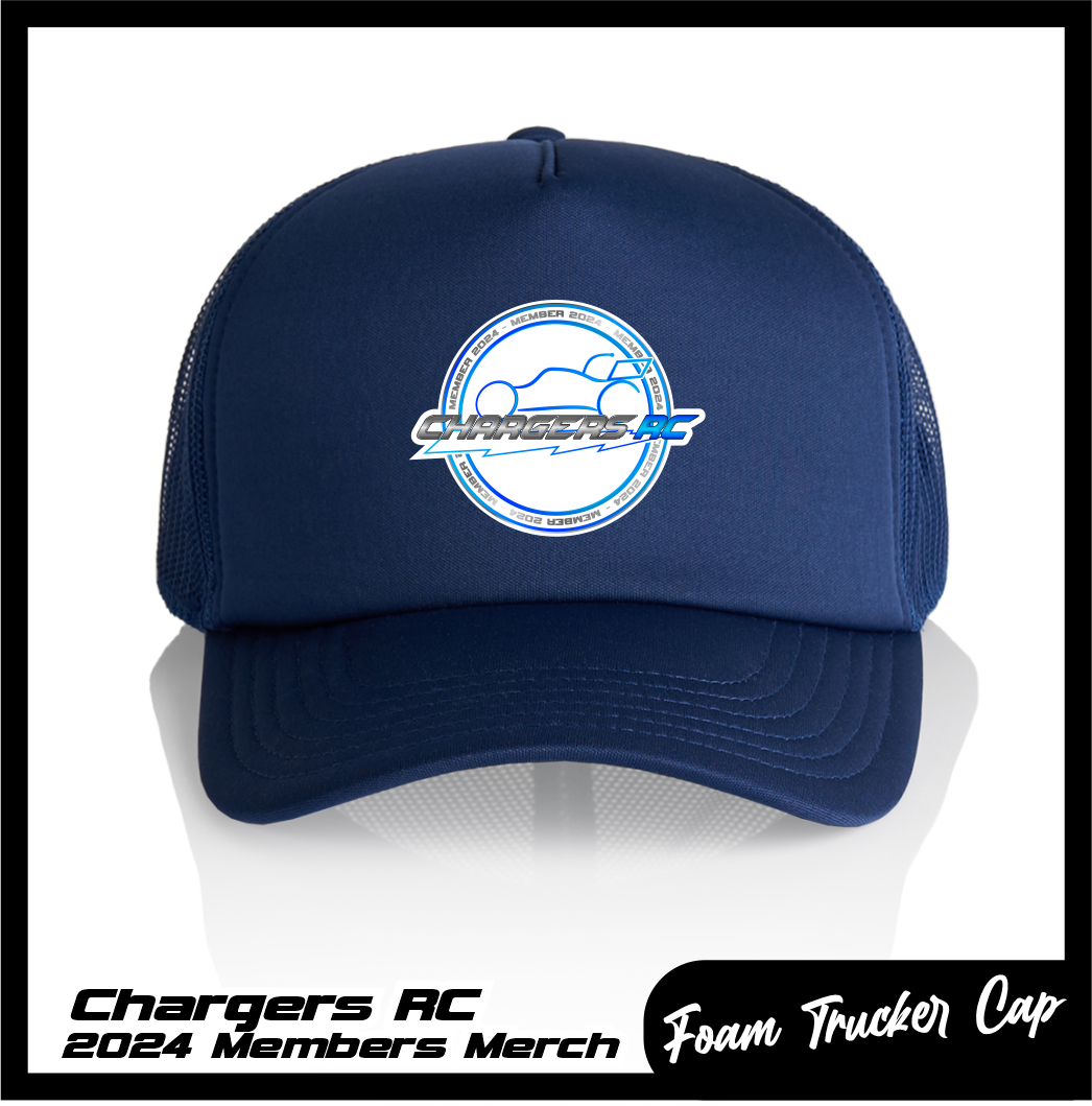 CHARGERS RC 2024 FOAM TRUCKER CAP Jspec Stickers