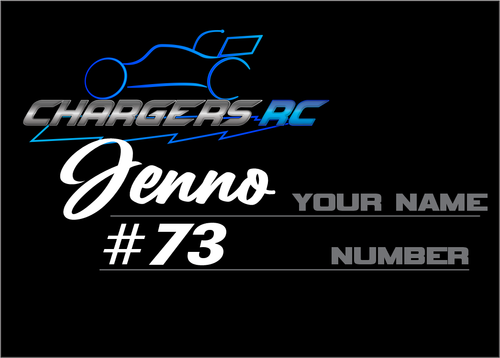 CHARGERS RC 2024 RACE SHIRT (inc Race Number & Logos)