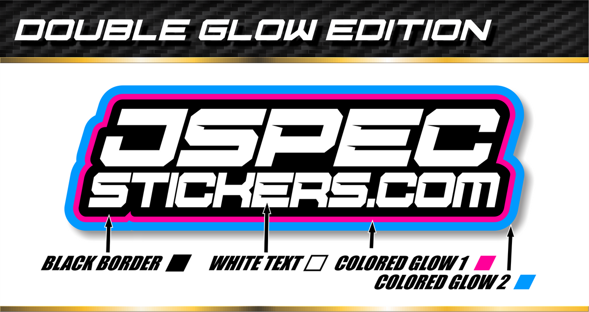 DOUBLE GLOW CUSTOM PRO STICKER SHEET – Jspec Stickers
