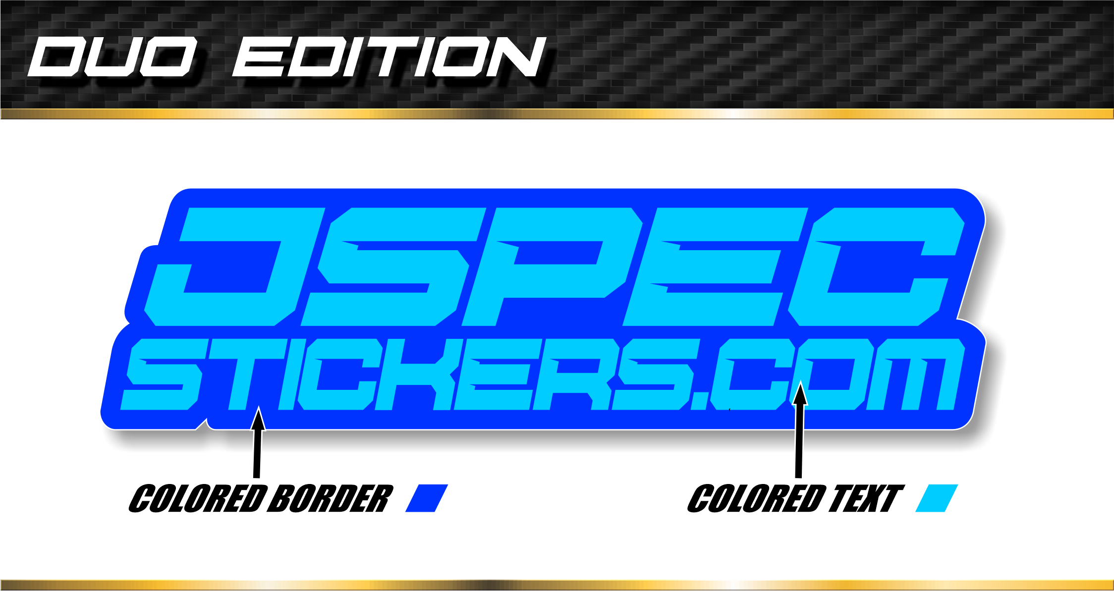 DUO CUSTOM PRO STICKER SHEET – Jspec Stickers