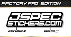 FACTORY PRO STICKER SHEET