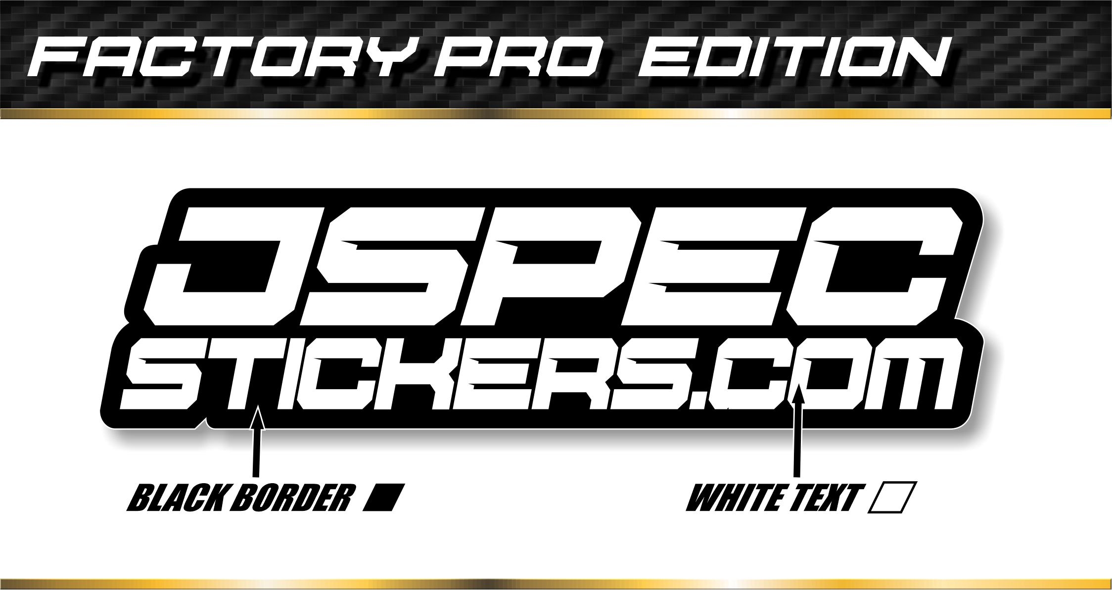 FACTORY PRO STICKER SHEET