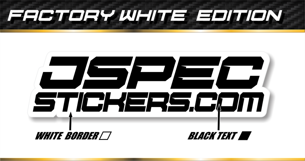 FACTORY WHITE STICKER SHEET