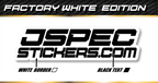 FACTORY WHITE STICKER SHEET