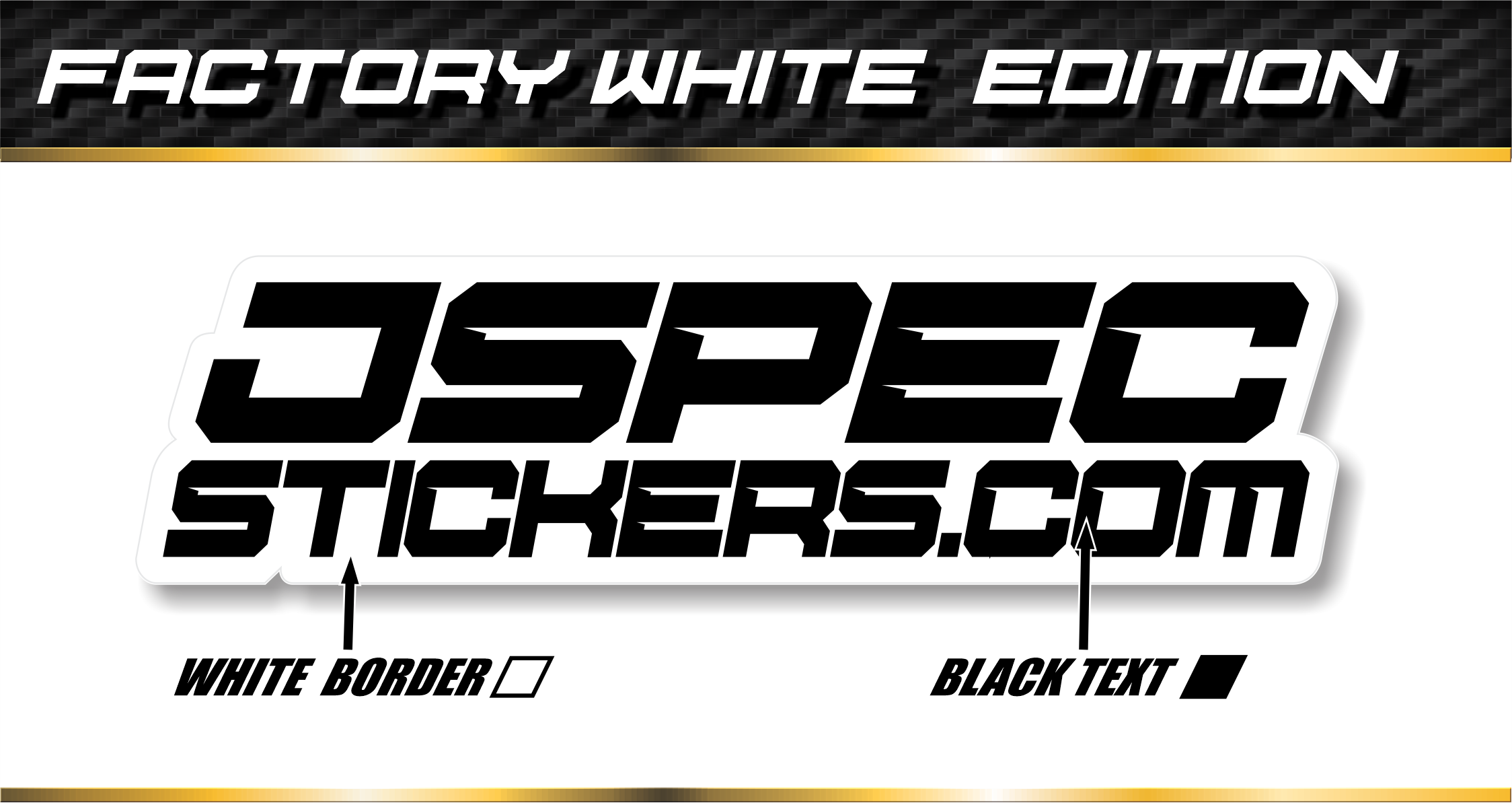 FACTORY WHITE STICKER SHEET