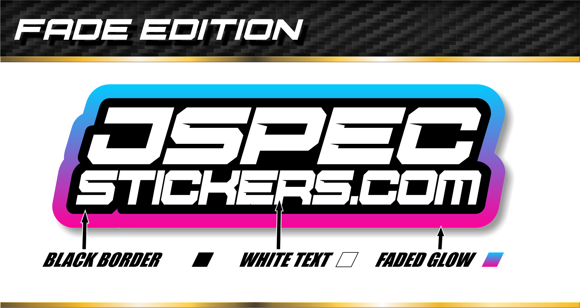 FADE EDITION CUSTOM PRO STICKER SHEET