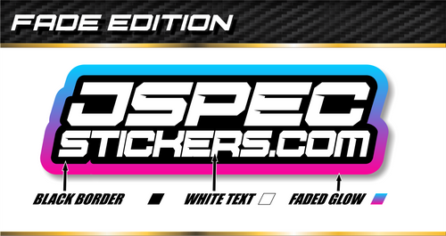 FADE EDITION CUSTOM PRO STICKER SHEET