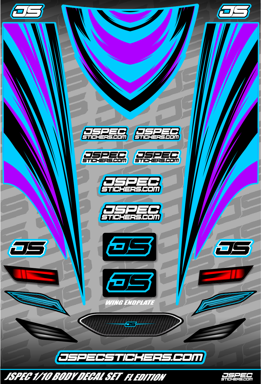 FL STYLE BODY DECAL SET - Jspec Stickers