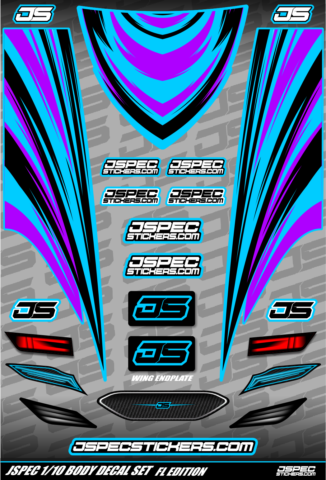 FL STYLE BODY DECAL SET - Jspec Stickers
