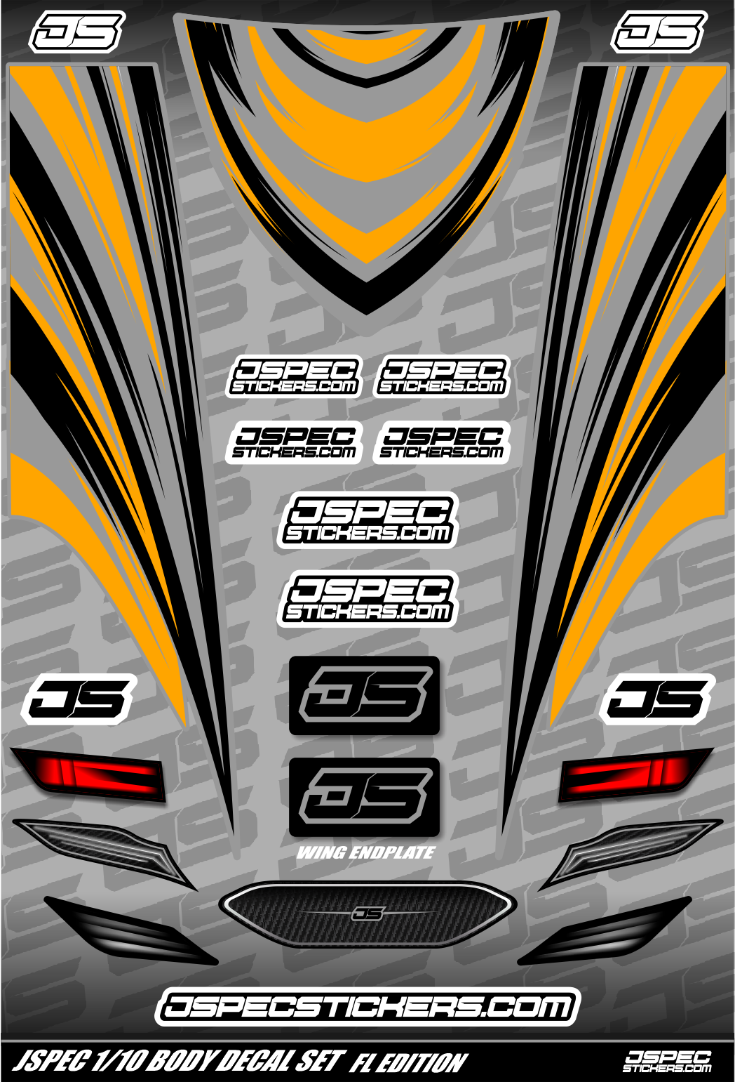FL STYLE BODY DECAL SET - Jspec Stickers