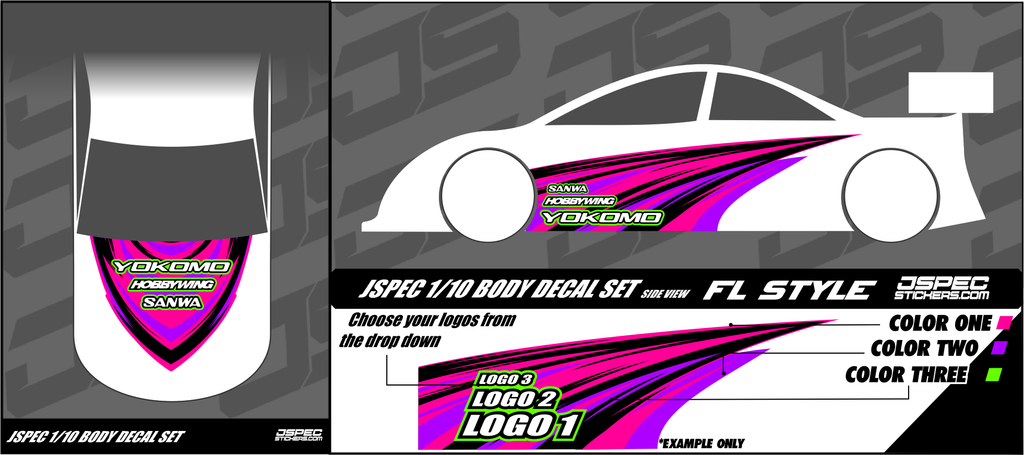 FL STYLE BODY DECAL SET - Jspec Stickers