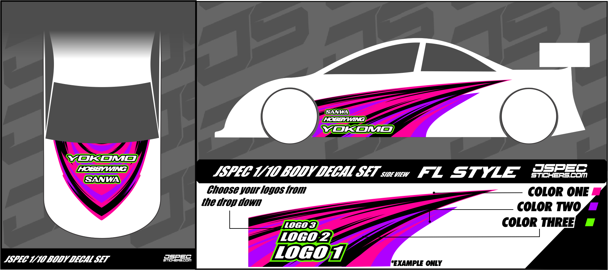 FL STYLE BODY DECAL SET - Jspec Stickers