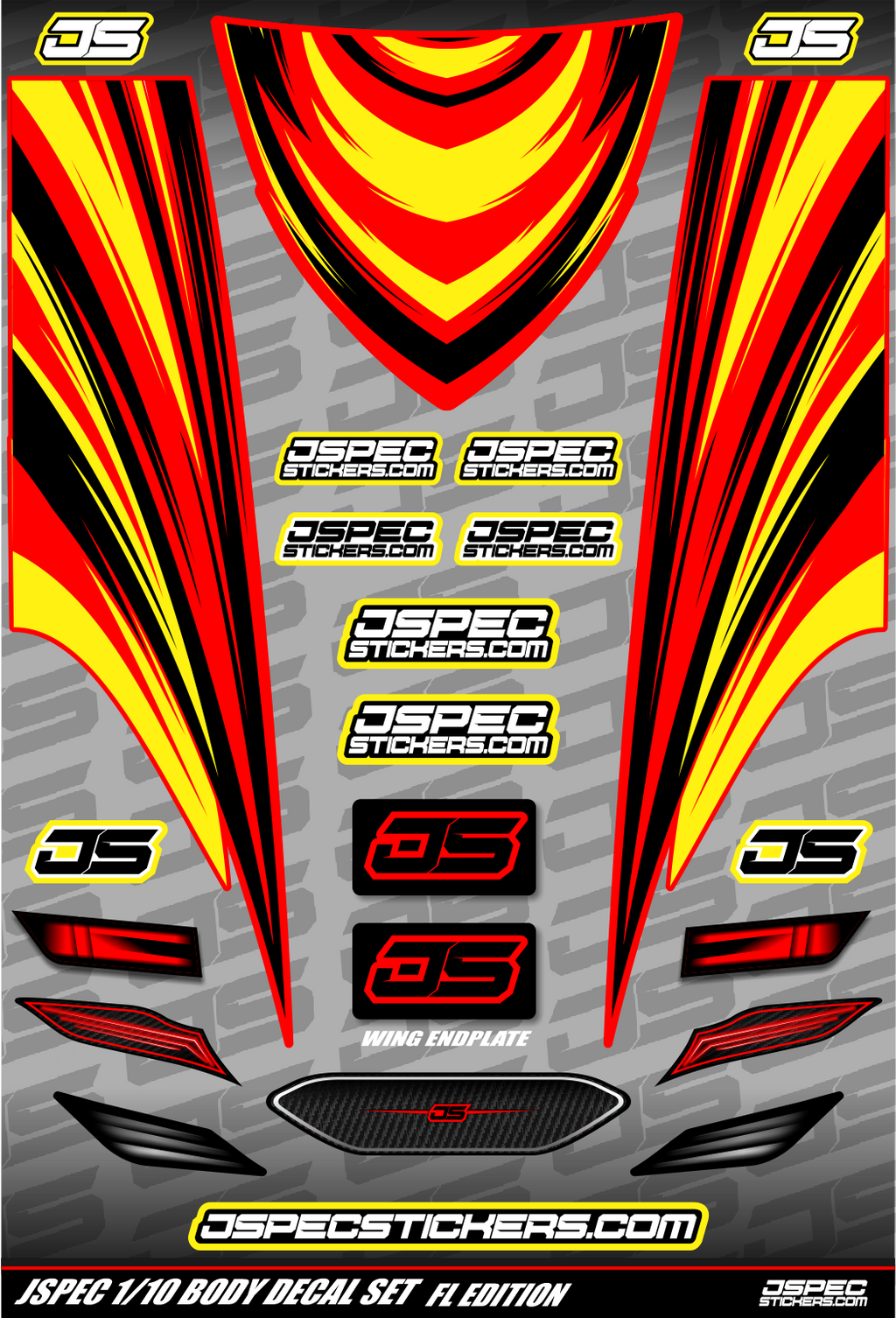 FL STYLE BODY DECAL SET - Jspec Stickers