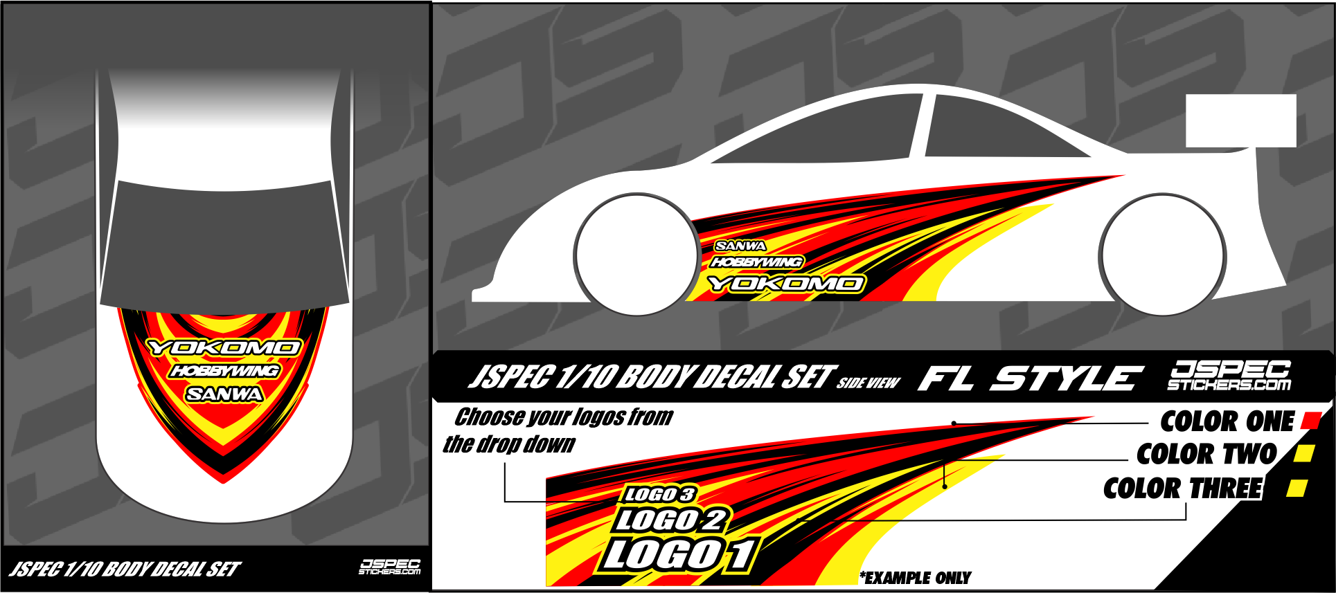 FL STYLE BODY DECAL SET - Jspec Stickers