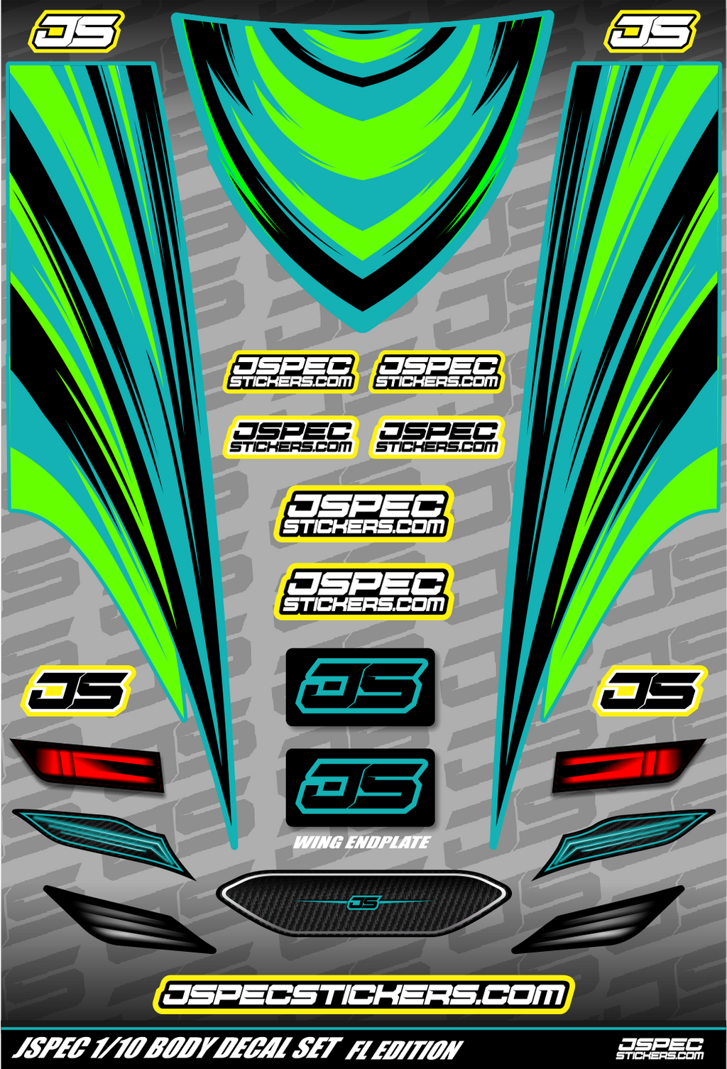 FL STYLE BODY DECAL SET - Jspec Stickers