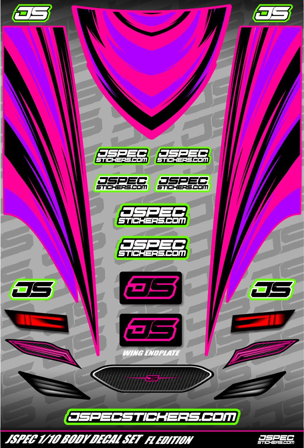 FL STYLE BODY DECAL SET - Jspec Stickers