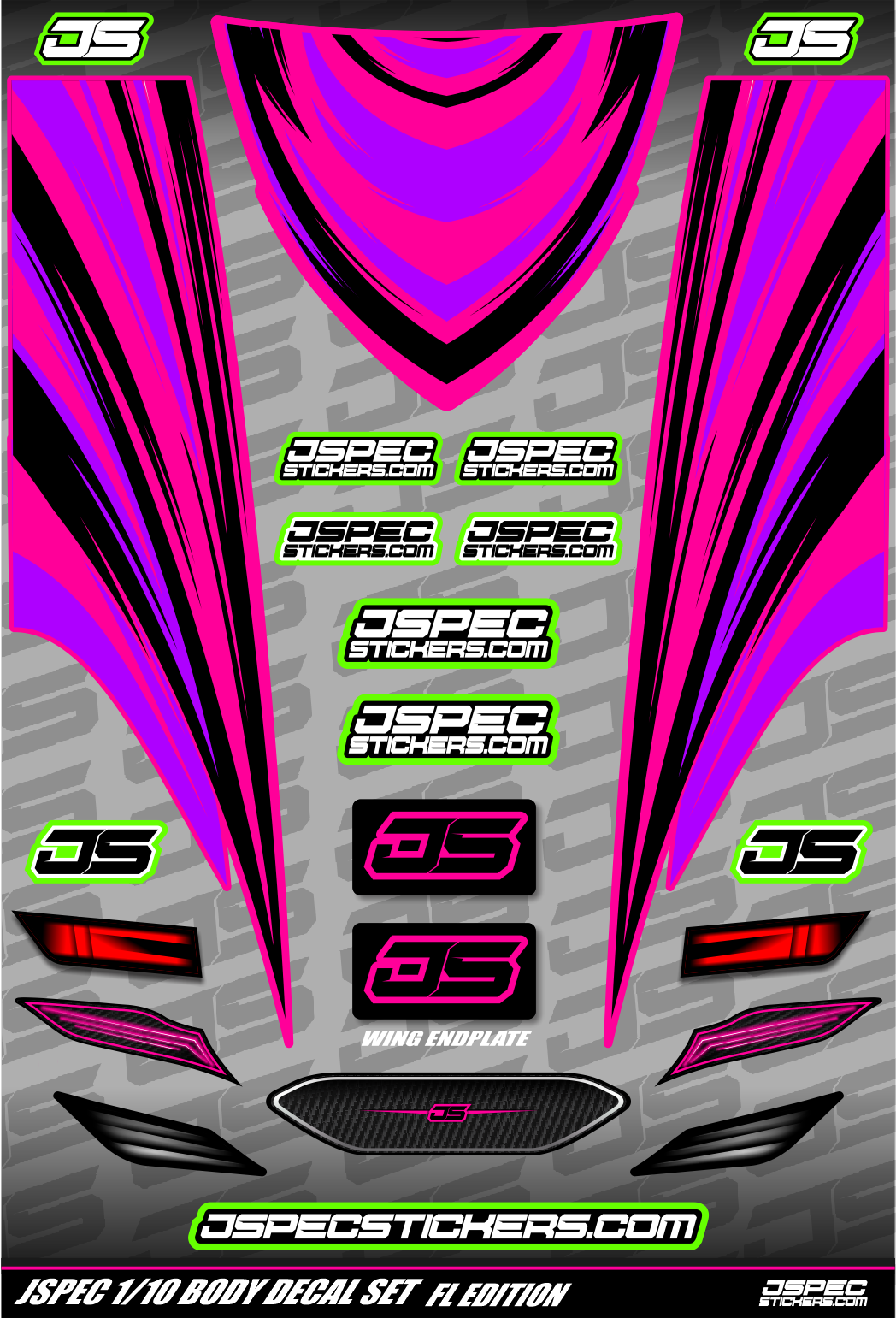 FL STYLE BODY DECAL SET - Jspec Stickers