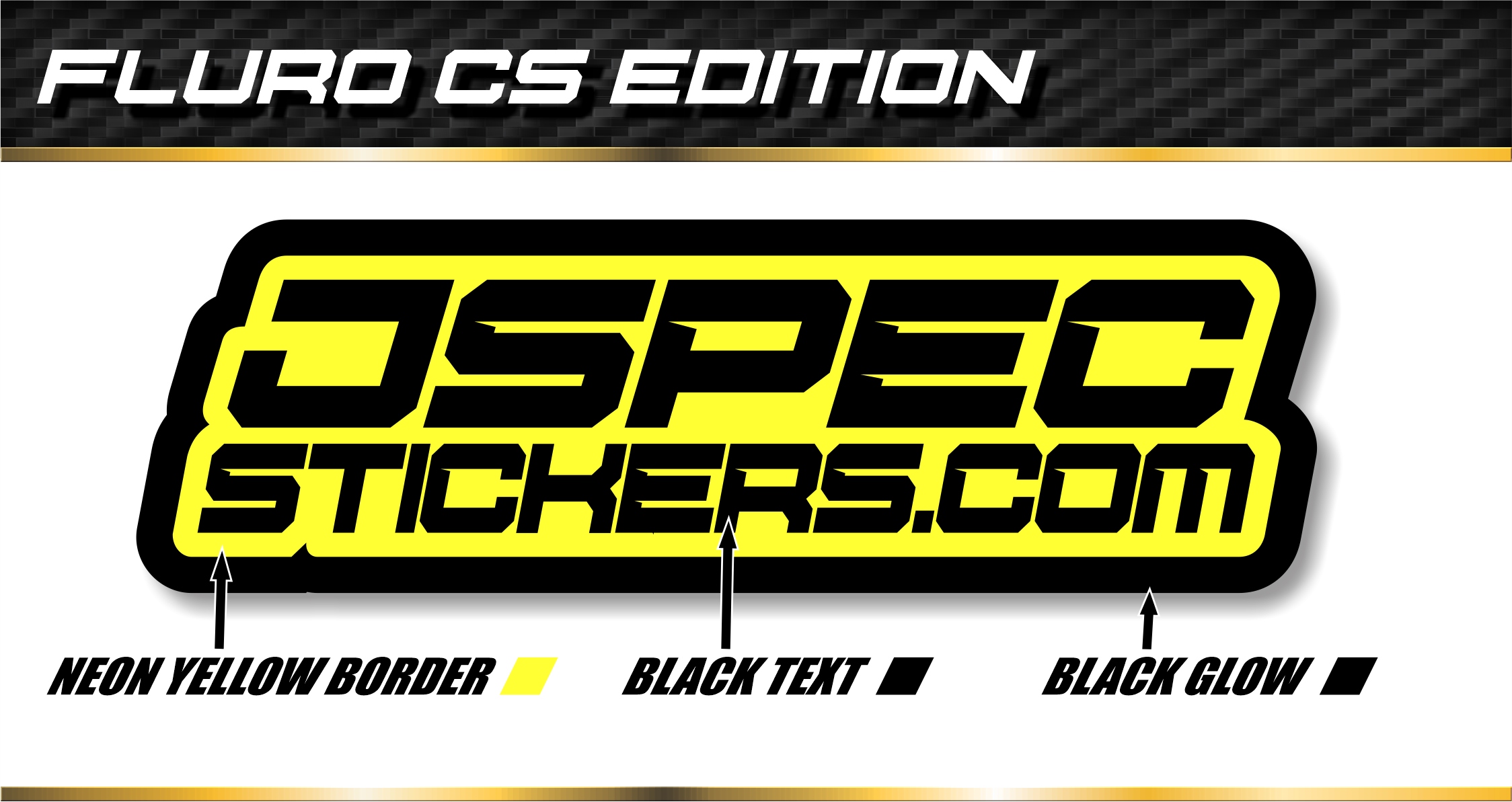 CUSTOM PRO FLURO STICKER SHEET