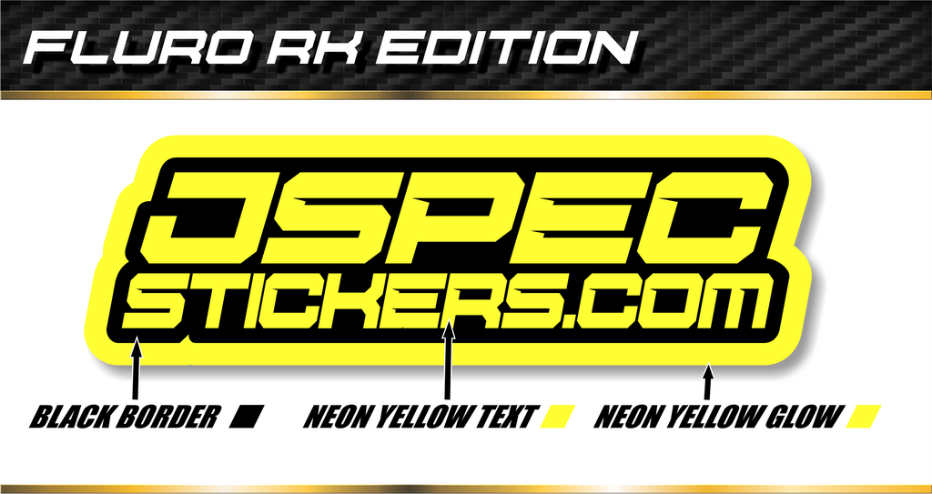 CUSTOM PRO FLURO STICKER SHEET