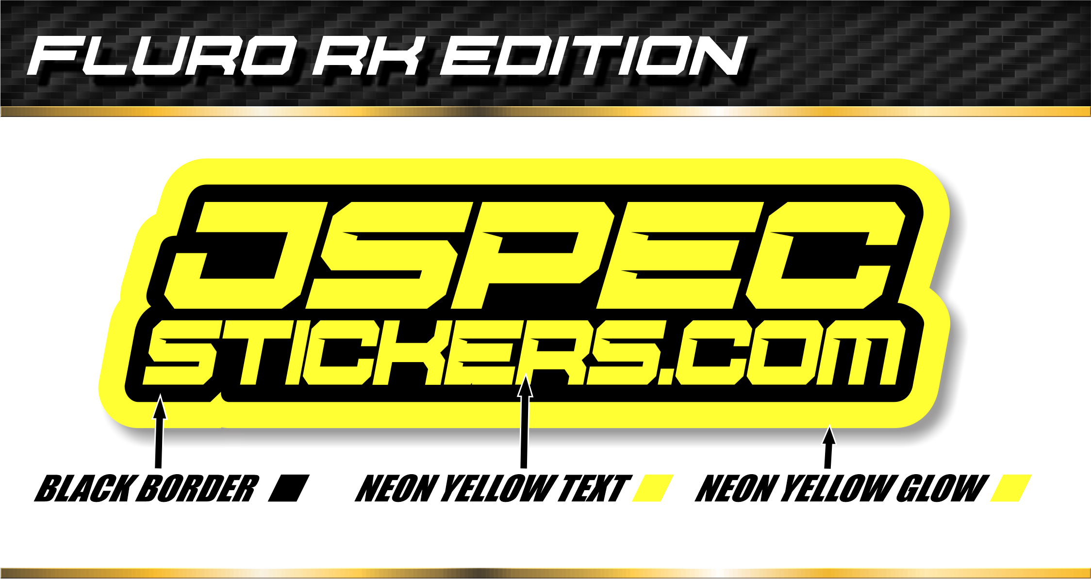 CUSTOM PRO FLURO STICKER SHEET