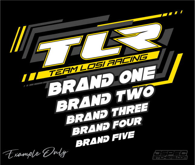 TLR 2023 SHIRT with Sponsors - Jspec Stickers