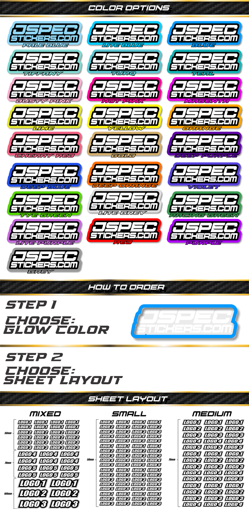 RK EDITION CUSTOM PRO STICKER SHEET