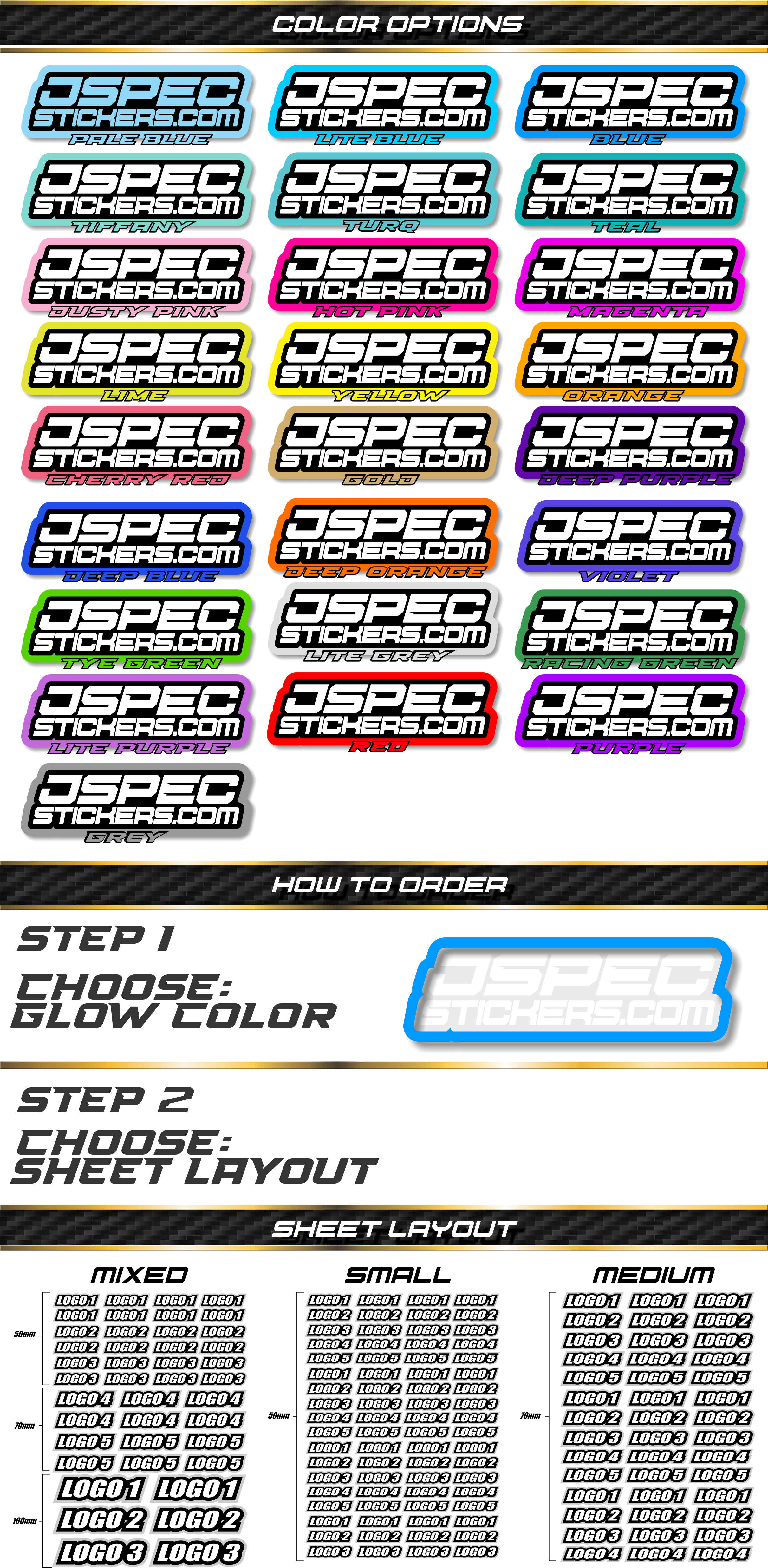 RK EDITION CUSTOM PRO STICKER SHEET