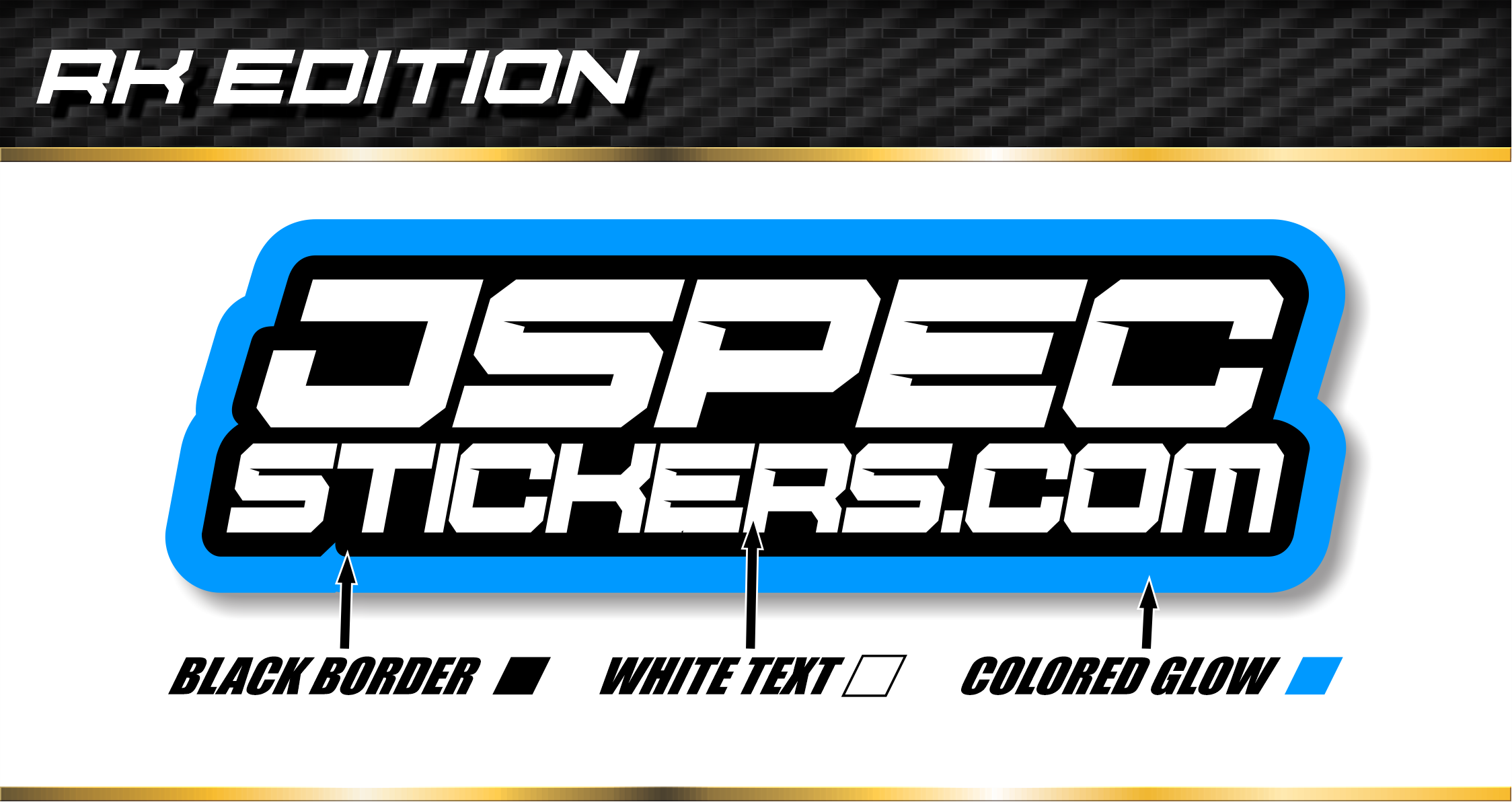RK EDITION CUSTOM PRO STICKER SHEET