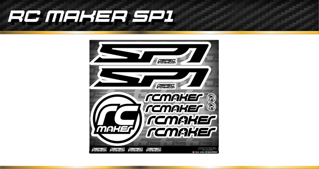RC MAKER SP1 DECAL SHEET