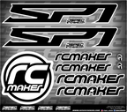 RC MAKER SP1 DECAL SHEET - Jspec Stickers