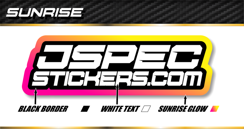 SUNRISE PRO STICKER SHEET