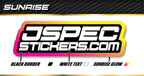 SUNRISE PRO STICKER SHEET