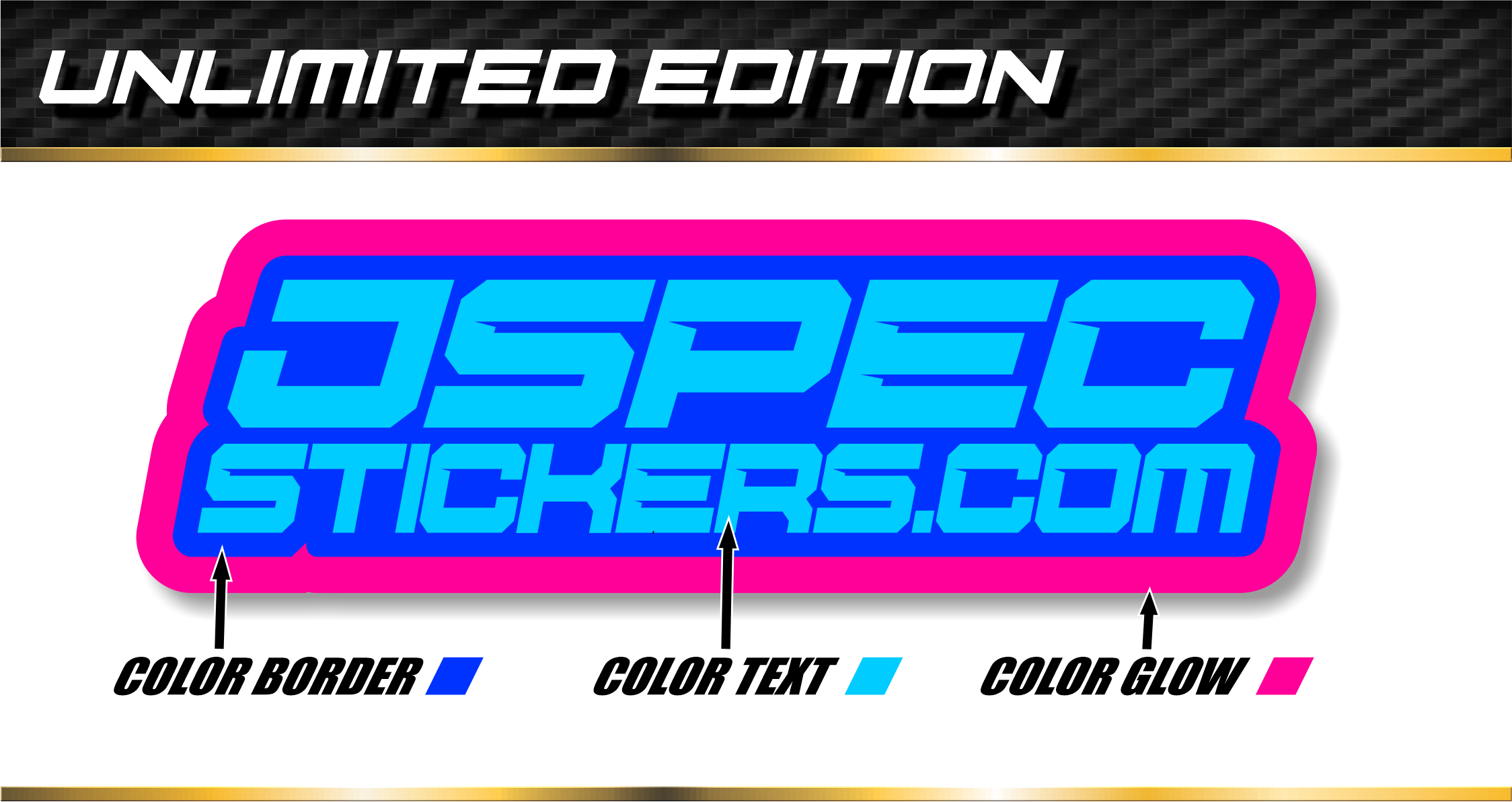 UNLIMITED EDITION CUSTOM PRO STICKER SHEET – Jspec Stickers