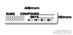 TYRE LABEL 1/10 TOURING - Jspec Stickers