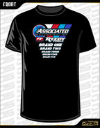 TEAM ASSOCIATED FT 2023 SHIRT with Sponsors - Jspec Stickers