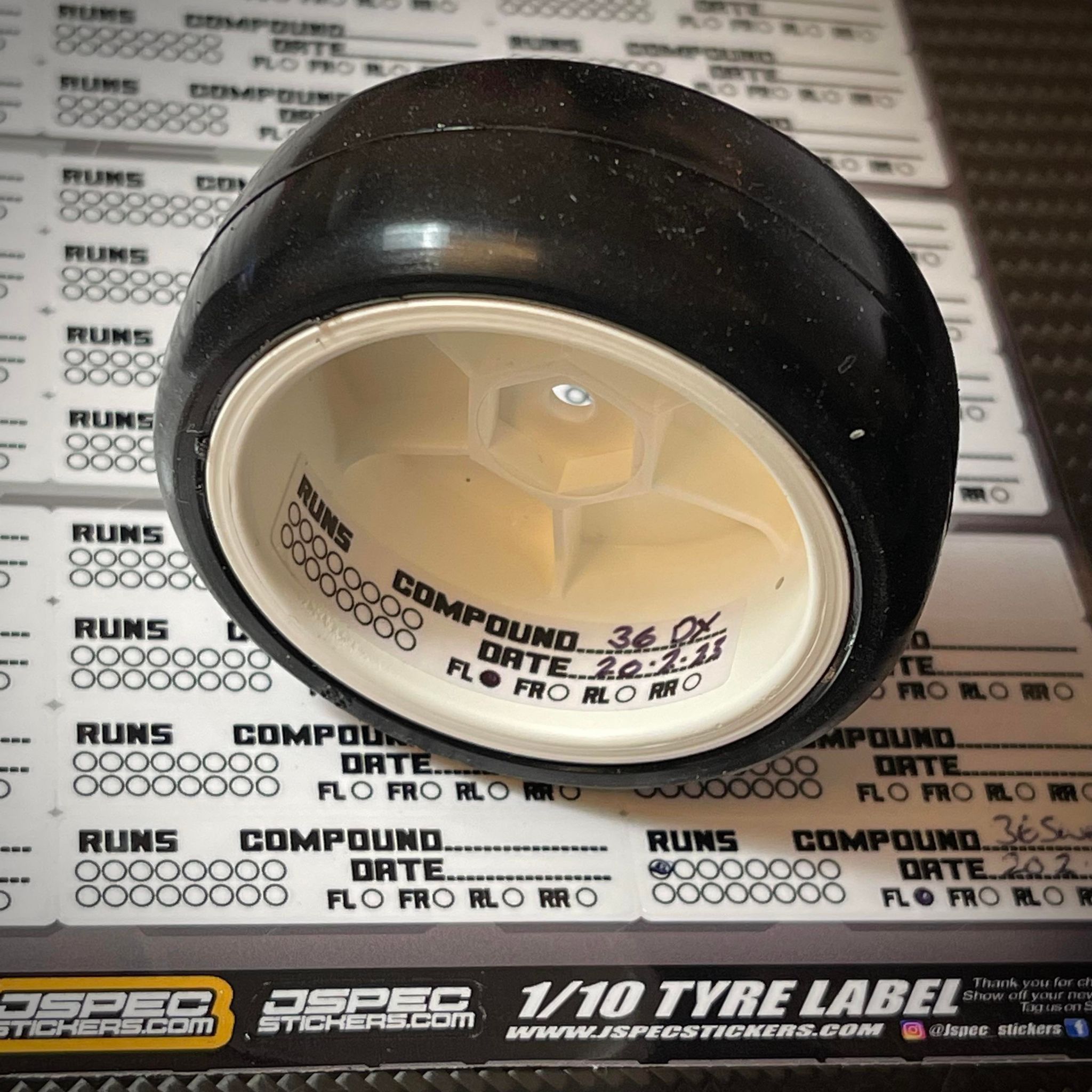 TYRE LABEL 1/10 TOURING - Jspec Stickers