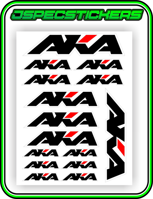 AKA TYRES STICKER SHEET A5 - Jspec Stickers