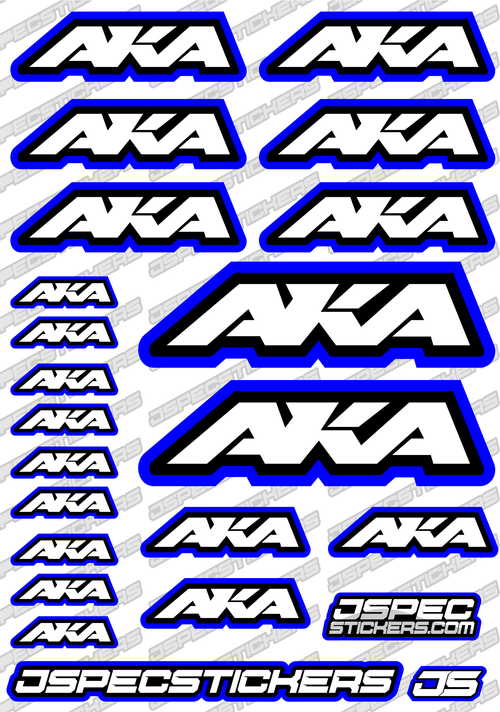 AKA RC STICKER SHEET A5 'RK EDITION' - Jspec Stickers