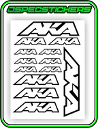 AKA TYRES STICKER SHEET A5 - Jspec Stickers